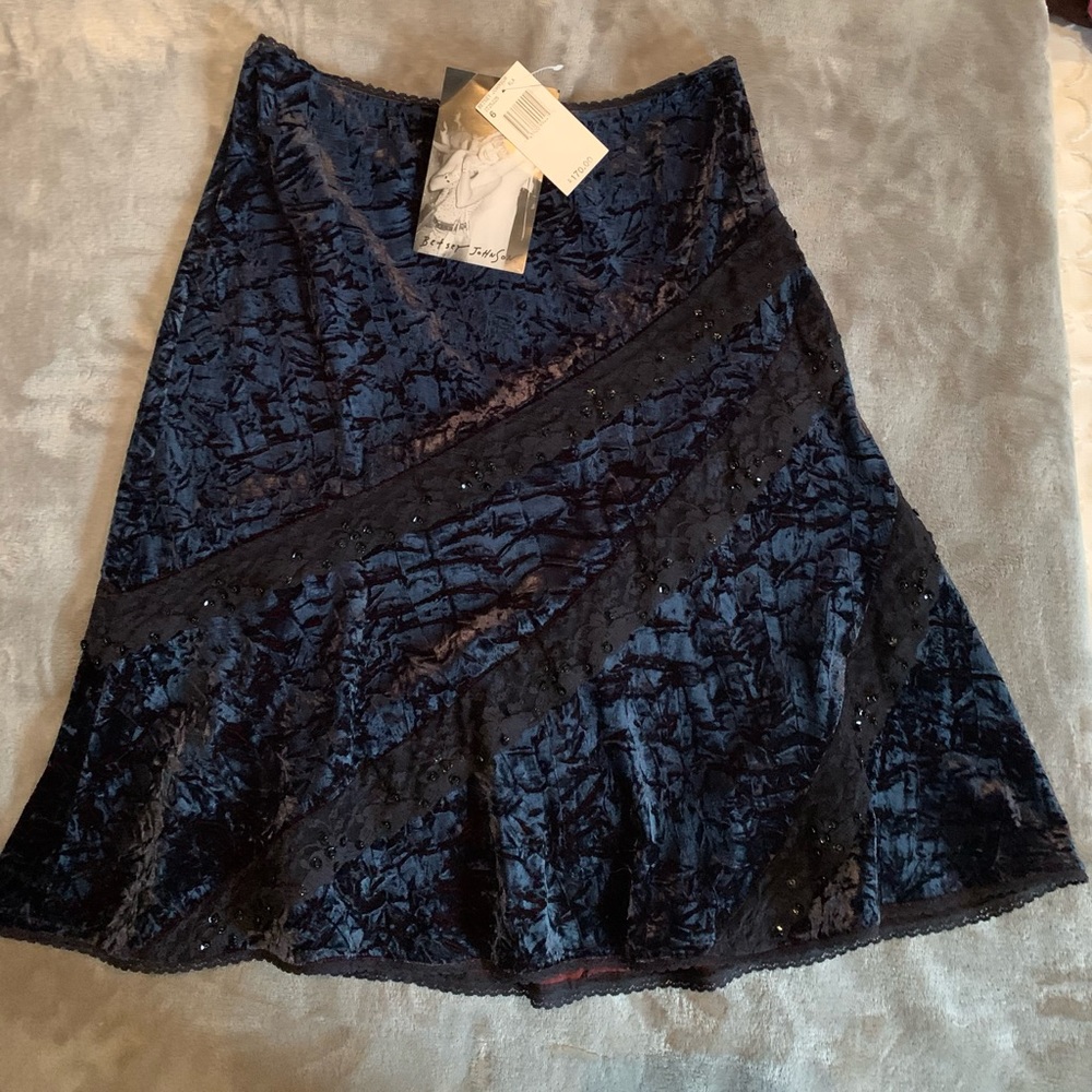 Betsy Johnson velvet skirt
